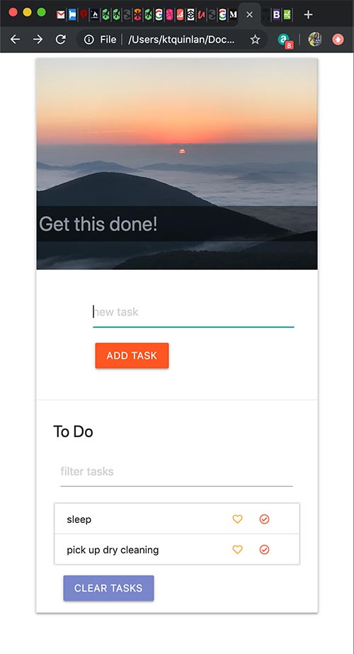 TaskList app